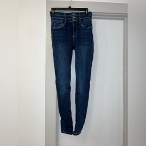 Dark Wash High Waisted Skinny Jeans